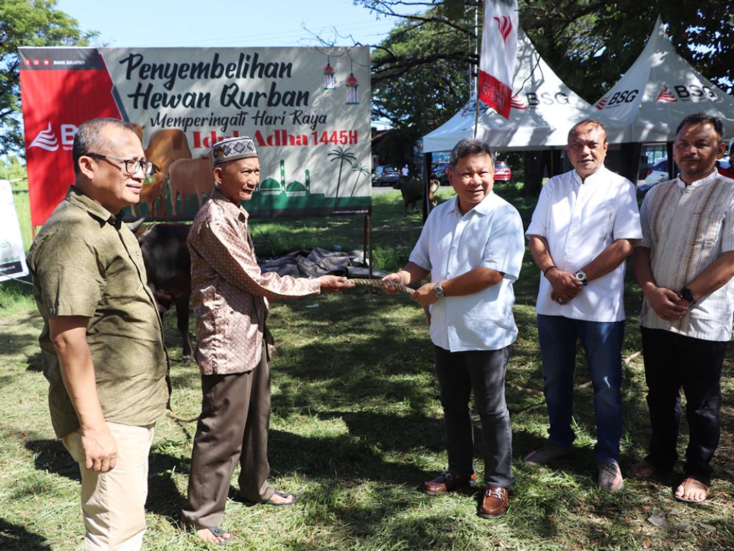 Bank SulutGo Berikan Bantuan 35 Sapi Kurban untuk Idul Adha 1445 H