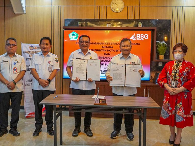 BSG MOU Pola Kemitraan UMKM dengan Pemkot Bitung