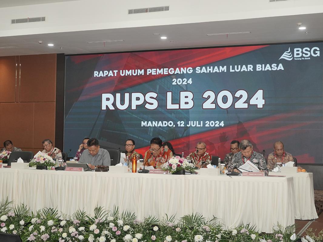 RUPS-LB Bank SulutGo Tahun 2024